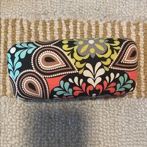 Vera Bradley Floral Eyeglass Case - Black, Coral, Teal